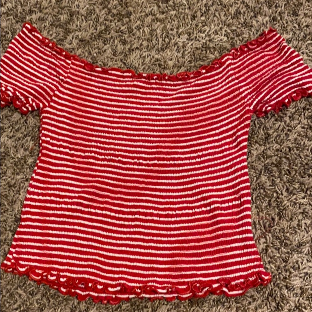 A fitted crop top